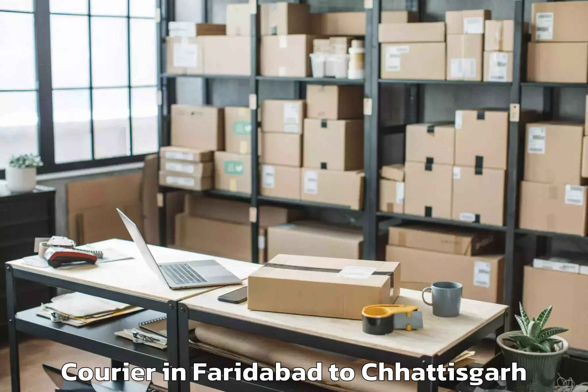 Affordable Faridabad to Bastar Courier